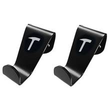 2 soportes de gancho reposacabezas para asiento de coche aptos para el modelo Tesla 3/S/X 2024 - compra barato