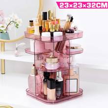360 Degrees Rotating Cosmetic Storage Rack Lipstick Jewelry Case Holder Display Stand Cosmetic Box MakeUp Organizer 2024 - buy cheap