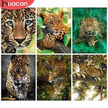HUACAN 5D DIY Diamond Painting Leopard Full Square/Round Diamond Embroidery Cross Stitch Animal Mosaic Rhinestones Pictures 2024 - buy cheap