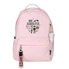 BANANA FISH Anime School Backpack Girls Small Bagpack Cartoon Pink Bookbag Nylon Women Travel Back Pack Kawaii Shoulder Bags 2024 - buy cheap