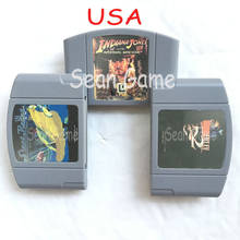 High USA NTSC Quality Customer Cartridge Lndiana Jones And  Lnfernal Machine/Stunt Racer 64/ Card For 64 Bit  Video Game Console 2024 - buy cheap