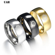 UAH 2018 Stainless Steel Finger Ring For Men Gold Rings For Women Silver Plated Ring Women Wedding Jewelry Couple Rings gifts 2024 - buy cheap