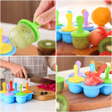 Silicone Mini Ice Pops Mold Ice Cream Ball Lolly Maker Popsicle Molds Baby DIY Food supplement tool Fruit Shake Ice Cream Mold 2024 - buy cheap