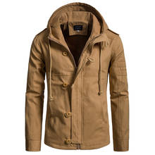 Men's Hooded Cotton Jacket Cardigan Jacket New Mens Autumn Winter Jacket High-quality Men Coat Casual Brand Men's Clothing S-3XL 2024 - buy cheap