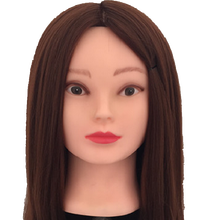 Brown Hair Mannequin Training Head For Hairdressers With Bracket Hairdressers Female Plastic Mannequin Head 2024 - buy cheap