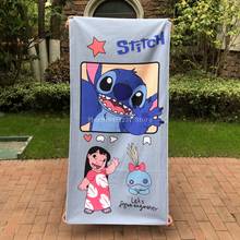 Lilo and Stitch Bath Towel Beach towel New digital printing Mermaid  Microfibre Home Baby Beach Towel Kids Swimming Towel 2024 - buy cheap