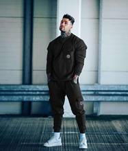 2020 Spring New Men Hoodies Pants 2Pcs/Sets Sweatshirt Sweatpants Male Gyms Fitness Tops Trousers Joggers Sportswear Tracksuits 2024 - buy cheap