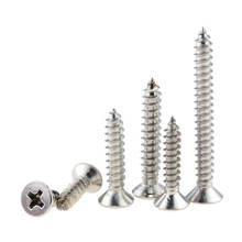100PCS M1.4*3 4 5 6 7 8 304 Stainless Steel Cross Recessed Countersunk Flat Head Tapping-screws Wood Screw M1.4x3 M1.4x8 2024 - buy cheap