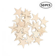 50pcs 30mm 1.18inch Wood Stars Cutout Shape, Wood Chips DIY Decorating Photo Props for Arts, Crafts & Sewing 2024 - buy cheap