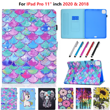 For Apple iPad Pro 11 2020 Case Cute Kawaii Unicorn Elephant Tablet Folio Cover for iPad Pro 11 Case 2020 2018 Accessories +Pen 2024 - buy cheap