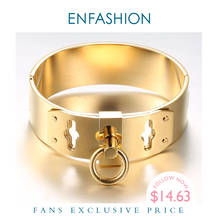 Enfashion Jewelry Circle Ring Wide Cuff Bracelet Noeud armband Gold color Bangle Bracelet For Women Bracelets Manchette Bangles 2024 - buy cheap