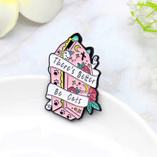 Flower cat coffin Enamel Brooch There's better be cats Lapel Pin Moon Star Cross Cat's footprints Cute kitten Badge 2024 - buy cheap