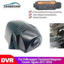 Cámara de salpicadero DVR para coche, grabadora de vídeo con Wifi, alta calidad, CCD, full hd, para Volkswagen Teramont, Magotan, Touran, Tiguan, 2017, 2018 2024 - compra barato