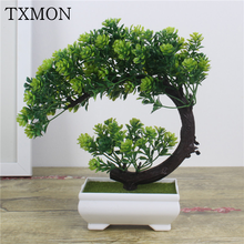 NEW Artificial Plants Bonsai Small Tree Pot Plants Fake Flowers Potted Ornaments For Home Decor Decoration Hotel Garden Decor 2024 - buy cheap