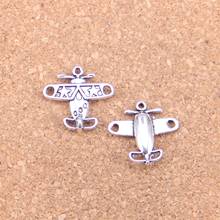Pingentes antigos 18x19mm, joias tibetanas vintage de prata, colar pulseira faça você mesmo com 18 peças 2024 - compre barato