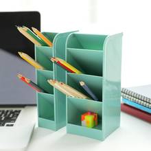 Creative 4 Grid Desk Organizer Office Accessories Desktop stationery Pen Pencil Holder cases Organizer Storage School supplies 2024 - buy cheap