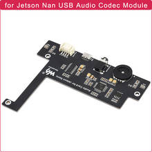 Módulo de códec de Audio USB para Jetson Nano, SIN controlador, Plug And Play, multisistemas, Compatible con tarjeta de sonido USB para Jetson Nano B01/2GB 2024 - compra barato