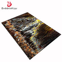 Alfombras abstractas con estampado de burbujas para sala de estar, tapetes de suelo de color marrón oscuro, pintura al óleo de piedra artística, decoración nórdica para el hogar y el dormitorio 2024 - compra barato