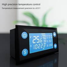 Termostato inteligente, ac 110-220v, com temporizador de calor frio para incubadora, aquecimento, controle de temperatura de aquário, display lcd w1213 2024 - compre barato