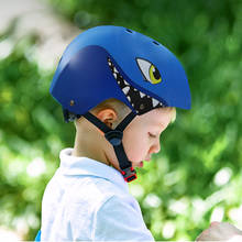 Capacete infantil de proteção, equipamento de proteção para ciclismo, com joelheiras, cotoveleira, para meninos e meninas 2024 - compre barato