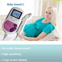 Monitor de frecuencia cardíaca Fetal Doppler de 3,0 MHz, Monitor de frecuencia cardíaca Fetal para embarazo en casa, pantalla LCD sin radiación 2024 - compra barato