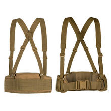 Cinturón militar Molle de nailon para exteriores, faja de Airsoft de combate portátil, cinturón en forma de H 2024 - compra barato