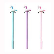 3pcs Cute Unicorn Gel Ink Pen Ballpoint 0.5mm Blue Color Pens Writing Signature Stationery Item Gift Office School Supplies F052 2024 - buy cheap