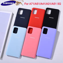 A71 A31 Case New Original Samsung Galaxy A51 5G A41 Silky Liquid Silicone Cover High Quality Soft-Touch Protection Back Shells 2024 - buy cheap