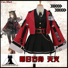 Hot Game Arknights Skyfire Cosplay Costume Lovely Combat Uniform Female Activity Party Role Play Clothing S-XL In Stock 2024 - buy cheap