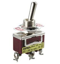 Interruptor de alternância 125v 15a, interruptor de parafuso desligado no centro com 3 saídas
