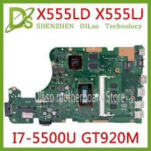 KEFU X555LD For ASUS  X555LP X555LJ X555LB Laptop Motherboard VM590L R556L W519L i7-5500 cpu GT920MTest 2024 - buy cheap