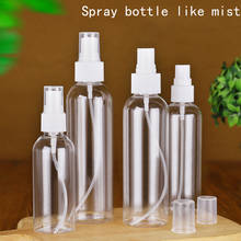 50 Uds transparente botellas de Spray vacías 10ml/20ml/30ml/50ml/60ml/80ml/100ml de plástico recargable de Mini envases cosméticos vacíos 2024 - compra barato
