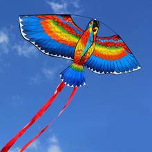 1,1 м плоский змей орла с 30 метровой линией воздушного змея для детей на открытом воздухе для детей ткань садовые игрушки змеи Летающий подарок Windsock игрушки Bi U0B0 2024 - купить недорого