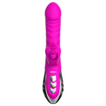 Leten vibrador 3 em 1 para mulher, brinquedo sexual aquecido vibrador telescópico vibratório para ponto g clitóris orgasmo