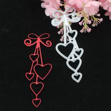 Pendant Heart Frame Metal Cutting Dies Cut Die Mold Wedding Photos Scrapbook Paper Craft Knife Mould Blade Punch Stencils 2024 - buy cheap