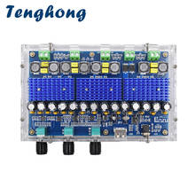 Tenghong Bluetooth 5,0 TDA3116D2 цифровой усилитель доска четыре канала двойной стерео Бас 2*50 Вт + 2*100 Вт аудио сабвуфер усилители 2024 - купить недорого