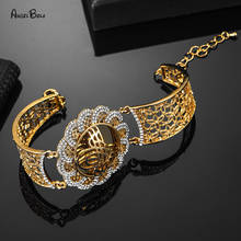 Fashion Luxury Muslim Islam Jewelry Bracelets Arab Allah Charm Bracelet for Women Vintage Metal Copper Cuff Bangle Wedding Gift 2024 - buy cheap