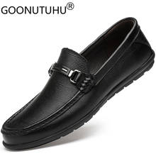 Fashion Men's Shoes Casual Genuine Leather Cowhide Loafers Male  Flats Shoe Man Waterproof Nice Driving Shoes For Men Size 37-46 2024 - buy cheap