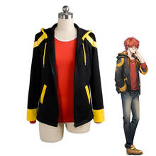 Anime místico mensageiro cosplay traje 707 saeyoung luciel choi outfit festa de halloween trajes de maquiagem com capuz casaco t camisa 2024 - compre barato