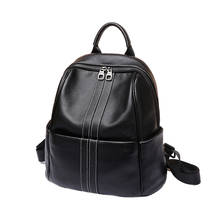 Mochila feminina bolsas de couro do sexo feminino couro genuíno moda saco para meninas escola adolescente ombro mochila 2021 novo 2024 - compre barato