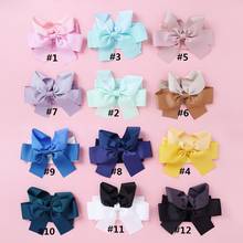 1PC Baby Girls Hairband Silk Bow Headband Newborn Solid Headwear Headdress Nylon Elastic Hair Band Gifts Props Toddler 2024 - buy cheap