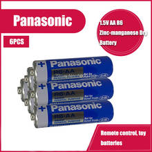 6 шт., щелочные батареи Panasonic 1,5 в AA R6P R6 E91 UM3, сверхмощные первичные батареи 2024 - купить недорого