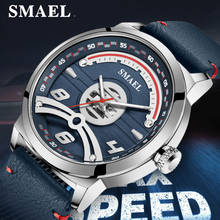 SMAEL Blue Luxury Watches Quartz Watch Men Chronograph Sports Watches Military Male WristWatch Business Clock relogio masculino 2024 - buy cheap