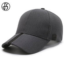 FS Summer Mature Men Baseball Cap Golf Hat Women Black Gray Striped Breathable Outdoor Sports Sun Shade Dad Hat Casquette Homme 2024 - buy cheap