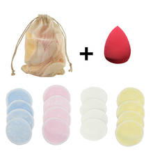 Reusable Bamboo Makeup Remover Pads Washable Rounds Cleansing Facial Cotton Make Up Removal Pads Makeup Sponge Puff Skin Care 2024 - buy cheap