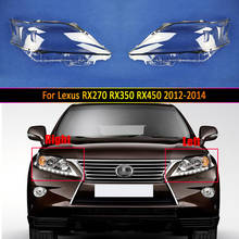 Lente de faro delantero de coche, cubierta de Faro de repuesto para Lexus RX270, RX350, RX450, 2012, 2013, 2014 2024 - compra barato