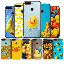 little yellow duck black Silicone Phone Case For Huawei honor 30 20 Pro 8 8X 9 10 20 Lite Mate 10 20 30 Lite Pro cover 2024 - buy cheap