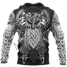 New Fashion Tattoo Viking Hoodie Men Women Casual Sportswear 3D Print Unisex Cool Sweatshirt Hoodies Zipper Jackets Tops S-421 2024 - buy cheap
