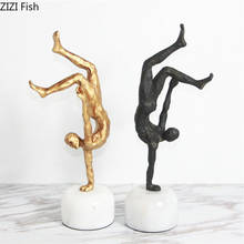 Figuras abstractas de Metal para decoración de sala de estar, estatua minimalista, decoración moderna para el hogar 2024 - compra barato
