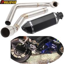 For YZF R15 V3 2017-2019 Motorcycle Exhaust Full System Collector Header with Exhaust Muffler Escape Front Pipe for YZF-R15 V3 2024 - buy cheap